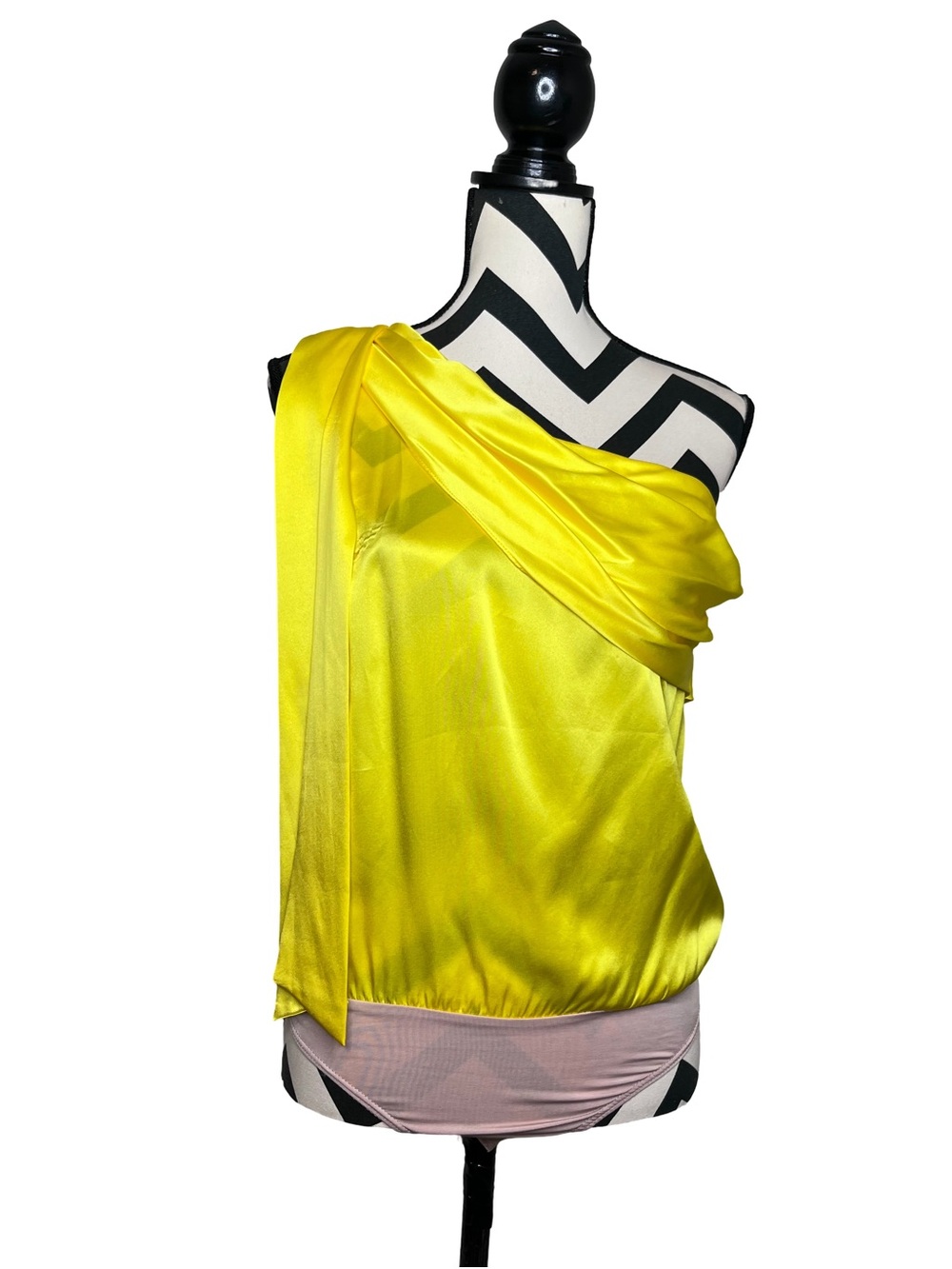 NWT Amanda Uprichard Carolina Sunny 100% Silk Bodysuit Sz S